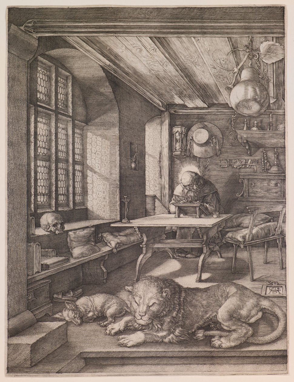 Szent Jeromos a dolgozószobájában alkotó: Albrecht Dürer