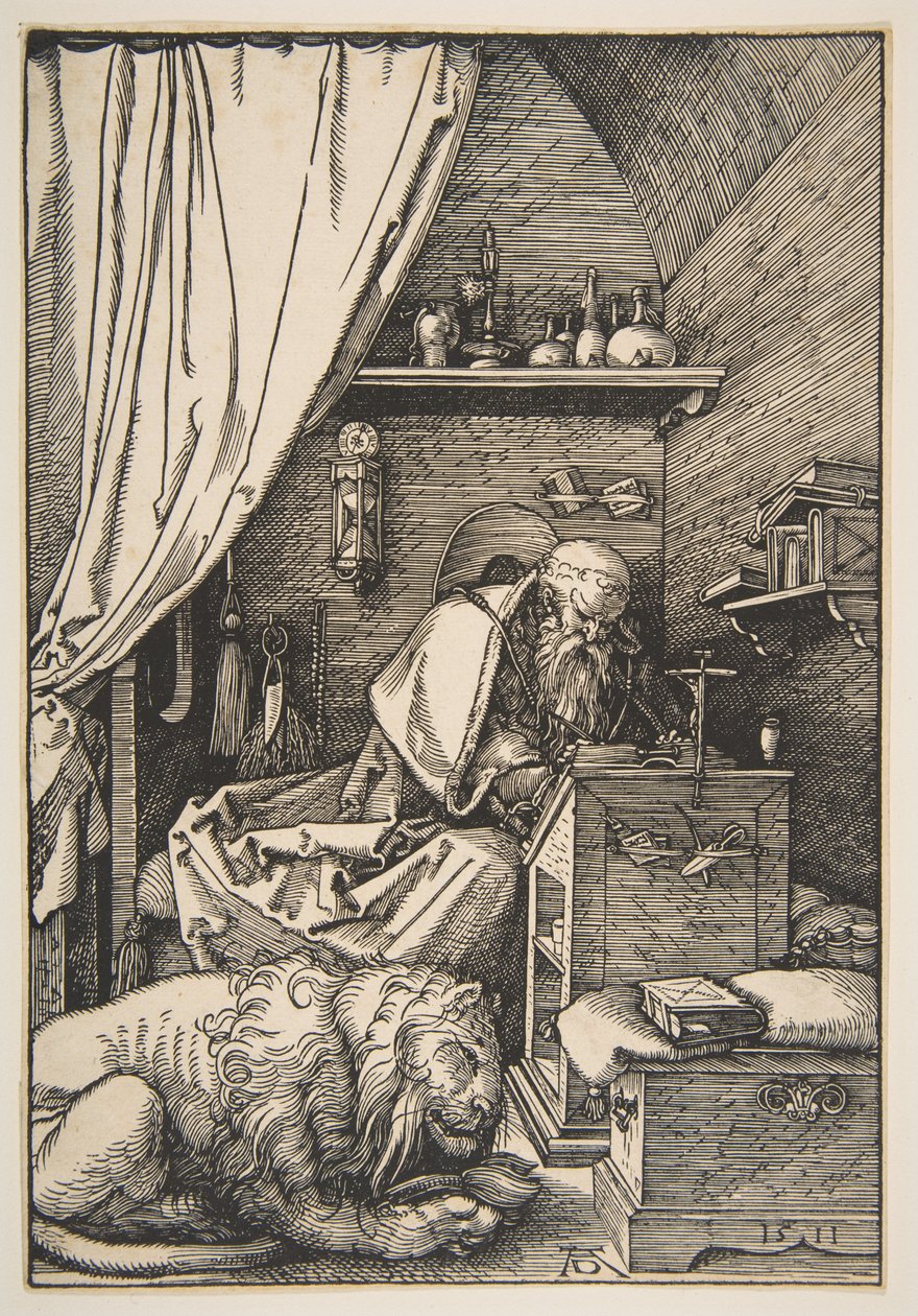 Szent Jeromos dolgozószobájában alkotó: Albrecht Dürer