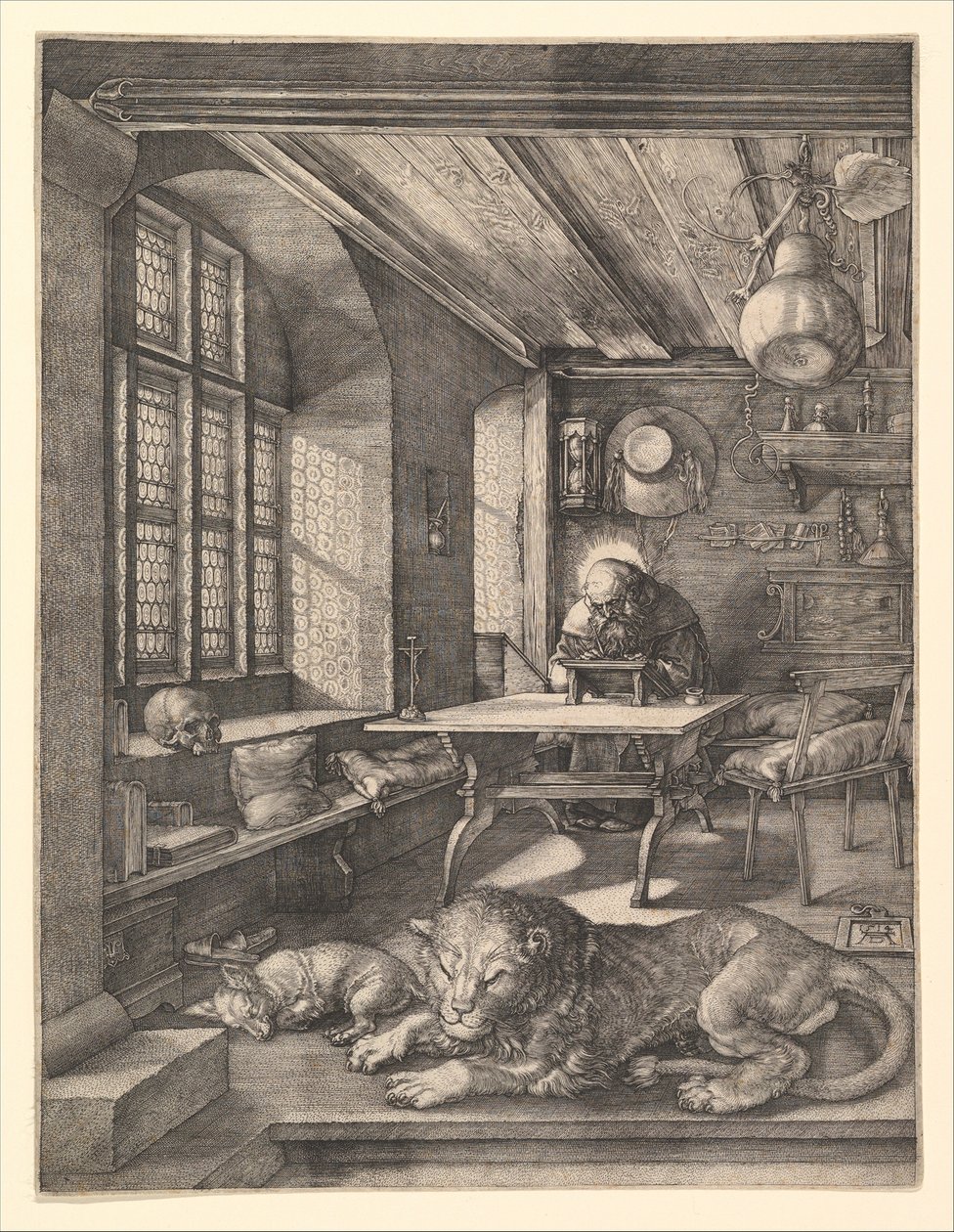 Szent Jeromos dolgozószobájában alkotó: Albrecht Dürer