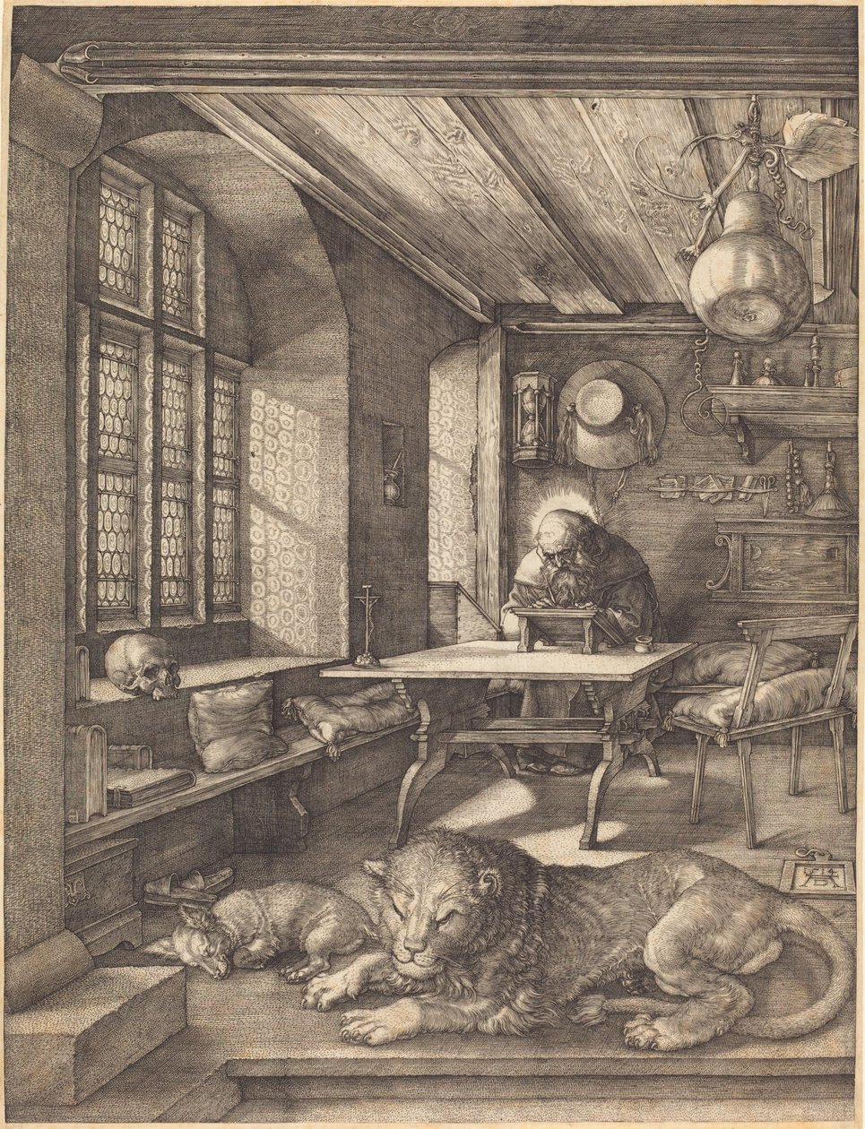 Szent Jeromos dolgozószobájában alkotó: Albrecht Dürer