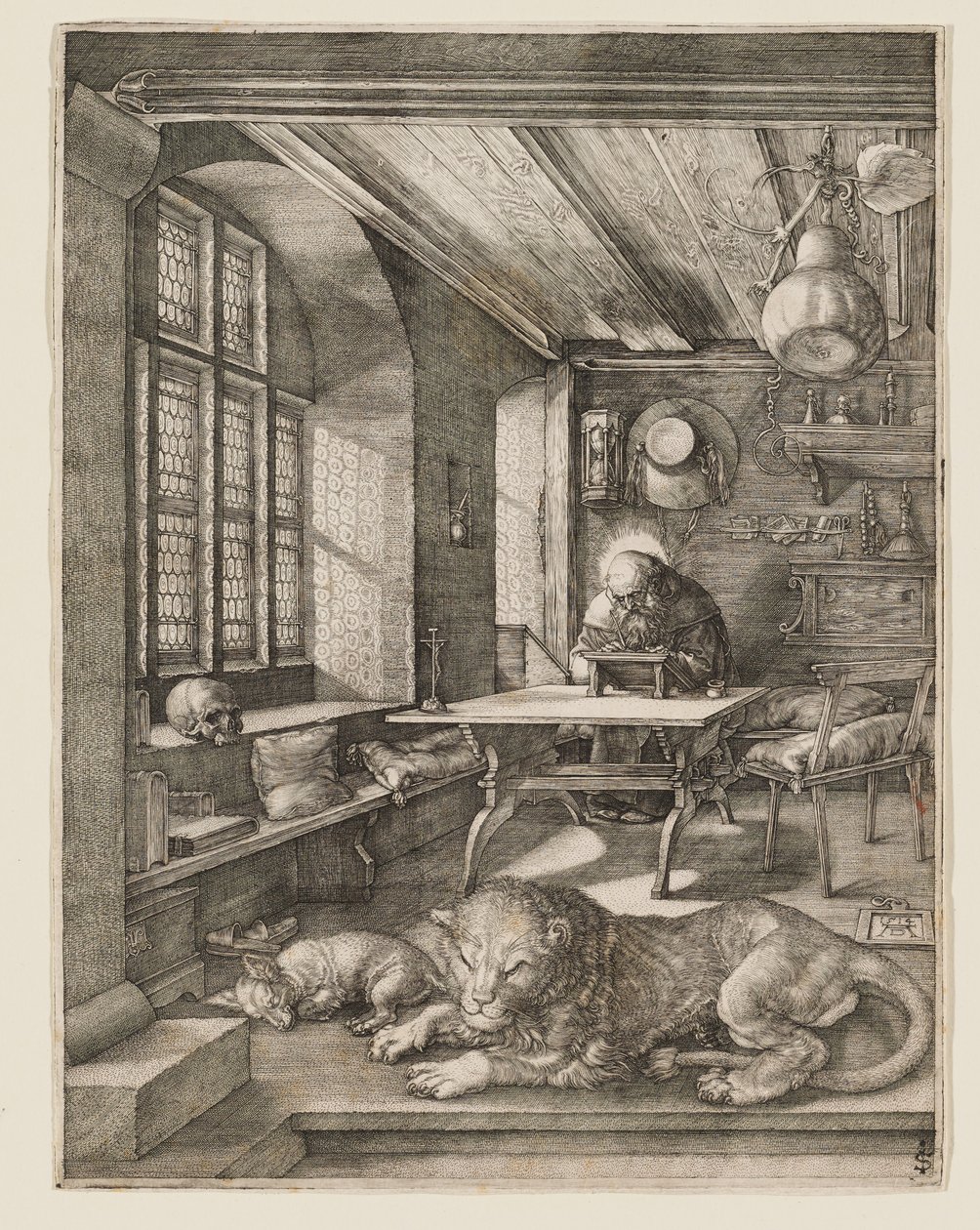 Szent Jeromos dolgozószobájában alkotó: Albrecht Dürer