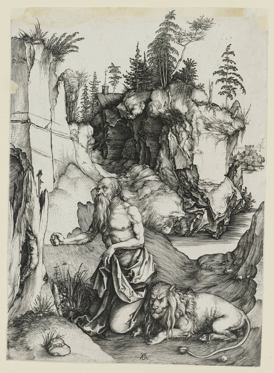 Bűnbánó Szent Jeromos alkotó: Albrecht Dürer