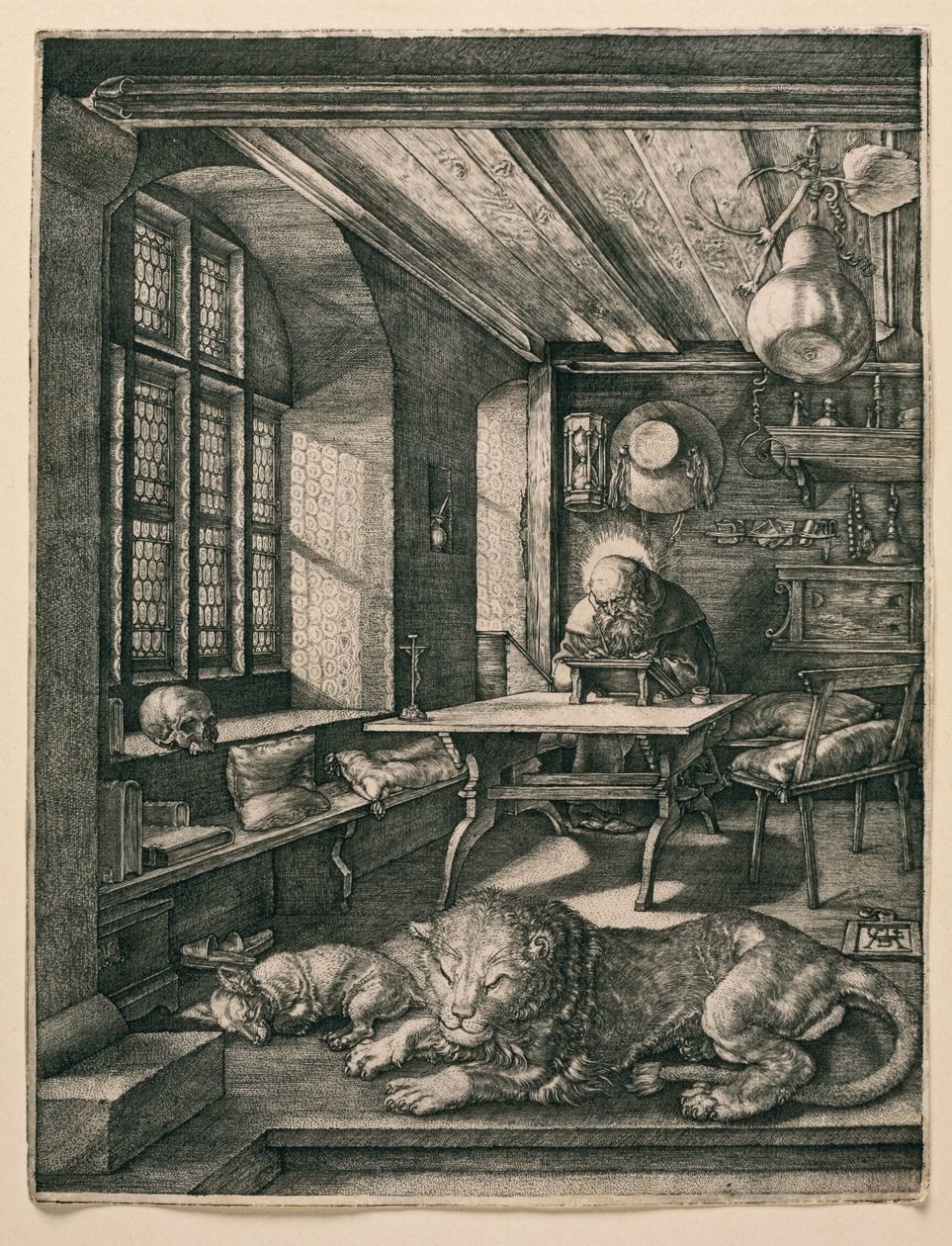 Szent Jeromos a cellájában alkotó: Albrecht Dürer