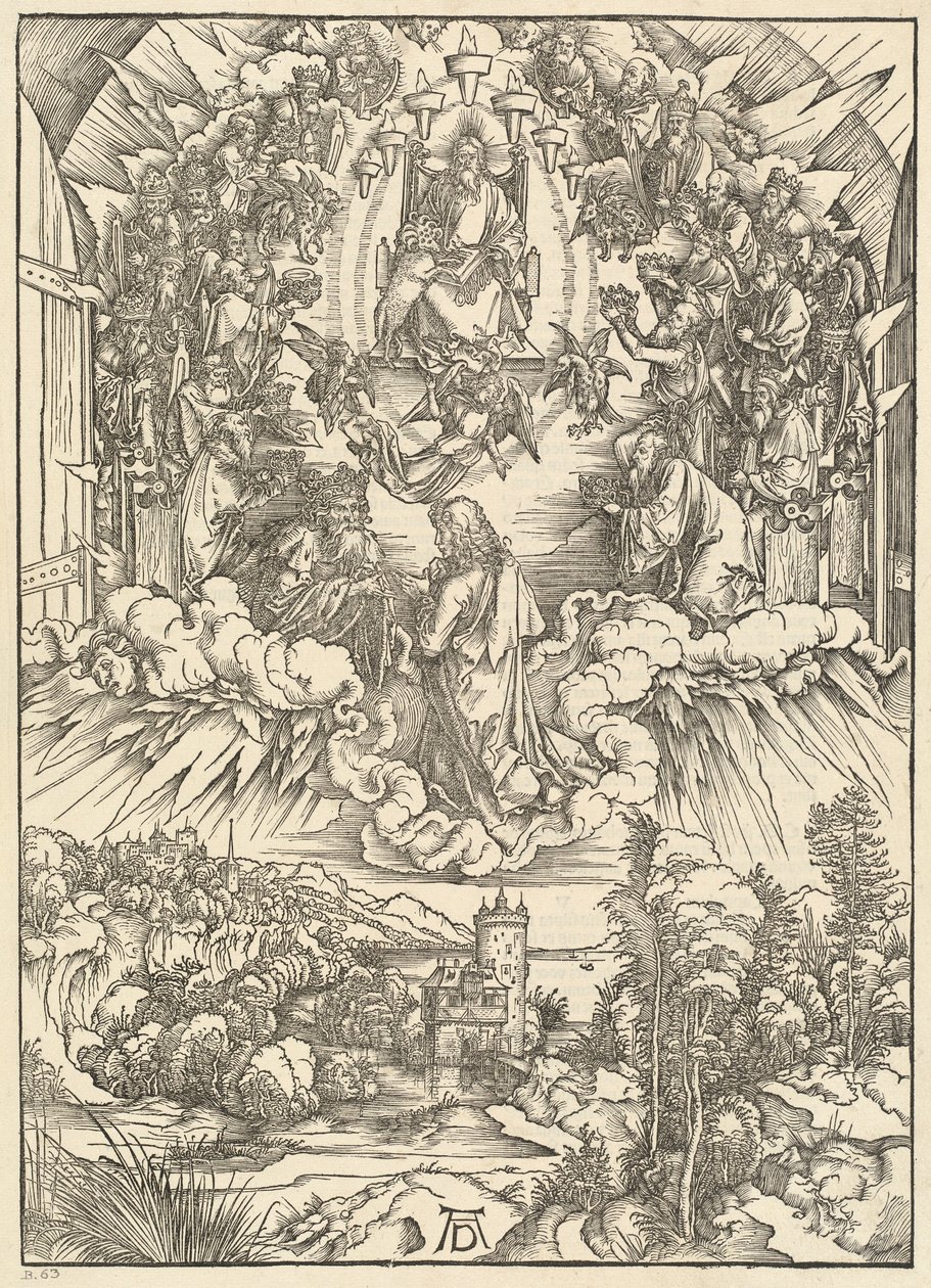 Szent János Isten és a Vének előtt alkotó: Albrecht Dürer