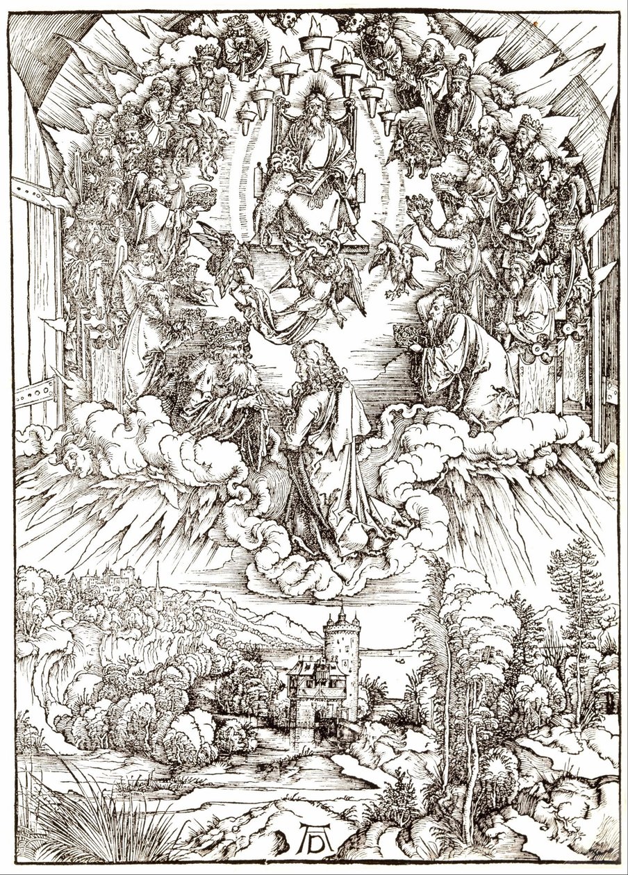 Szent János Isten és a vének előtt alkotó: Albrecht Dürer