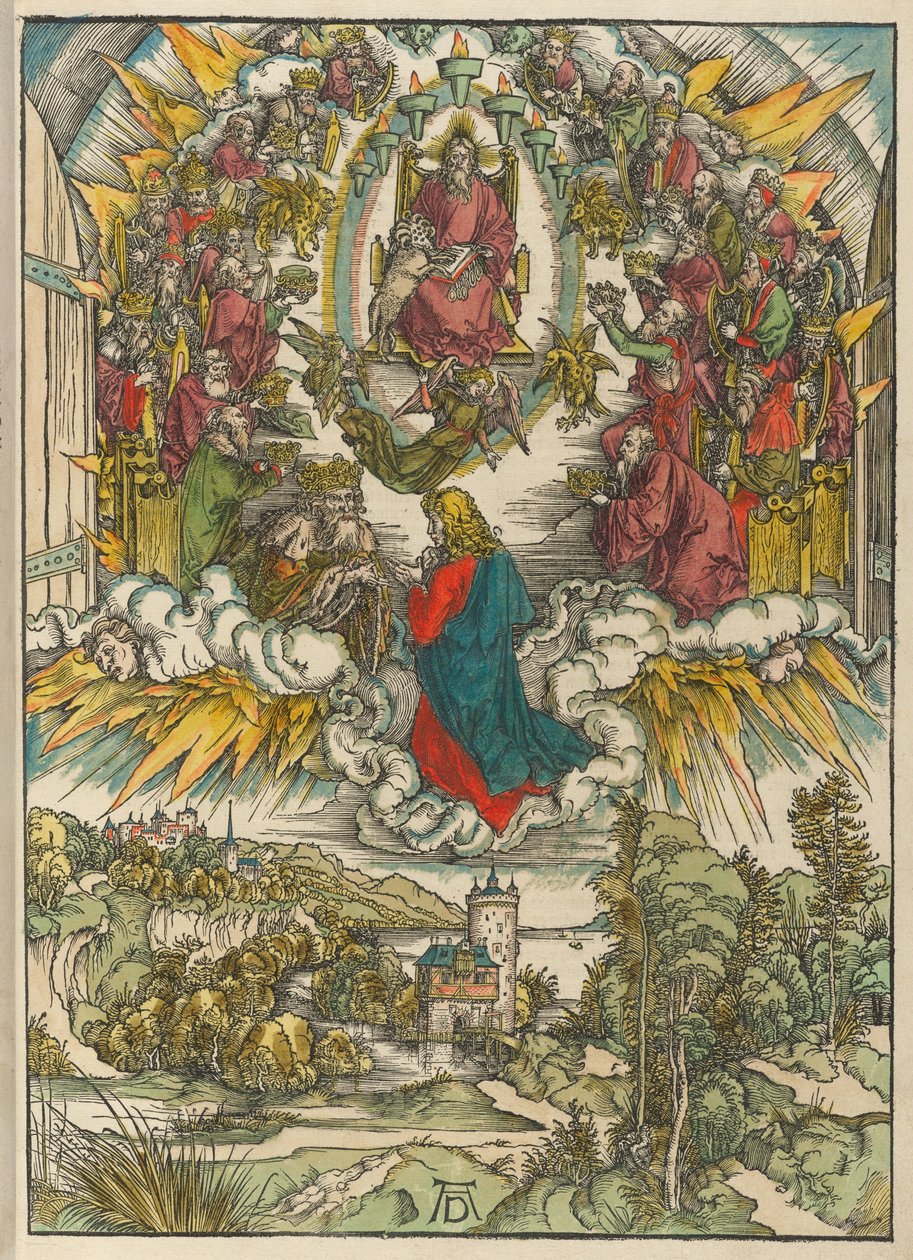 Szent János Isten és a vének előtt alkotó: Albrecht Dürer