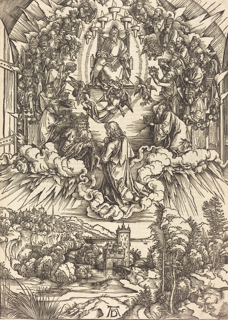 Szent János Isten és a Vének előtt, valószínűleg c. 14961498. alkotó: Albrecht Dürer
