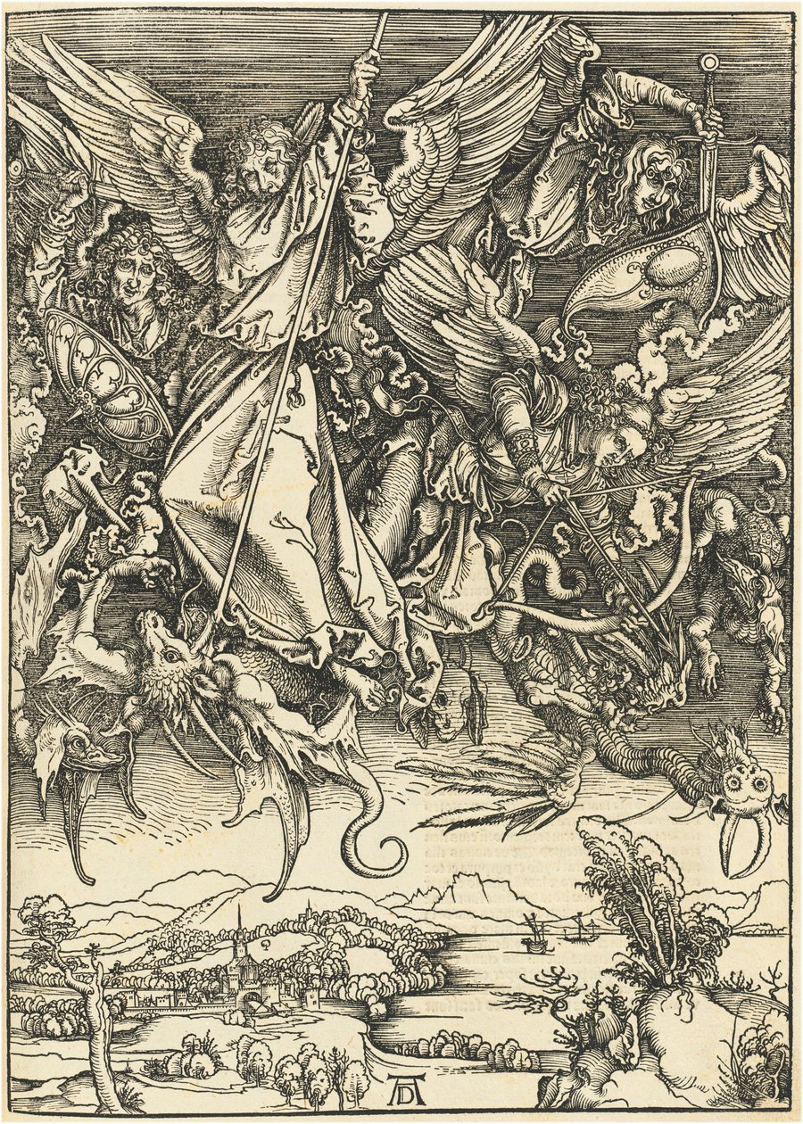 Szent Mihály harc a sárkány ellen alkotó: Albrecht Dürer