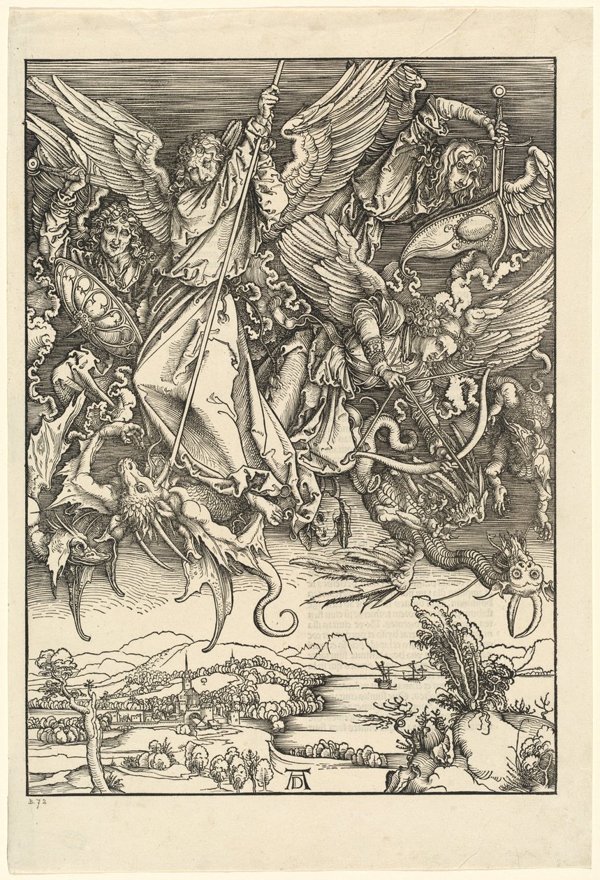 Szent Mihály harc a sárkány ellen alkotó: Albrecht Dürer