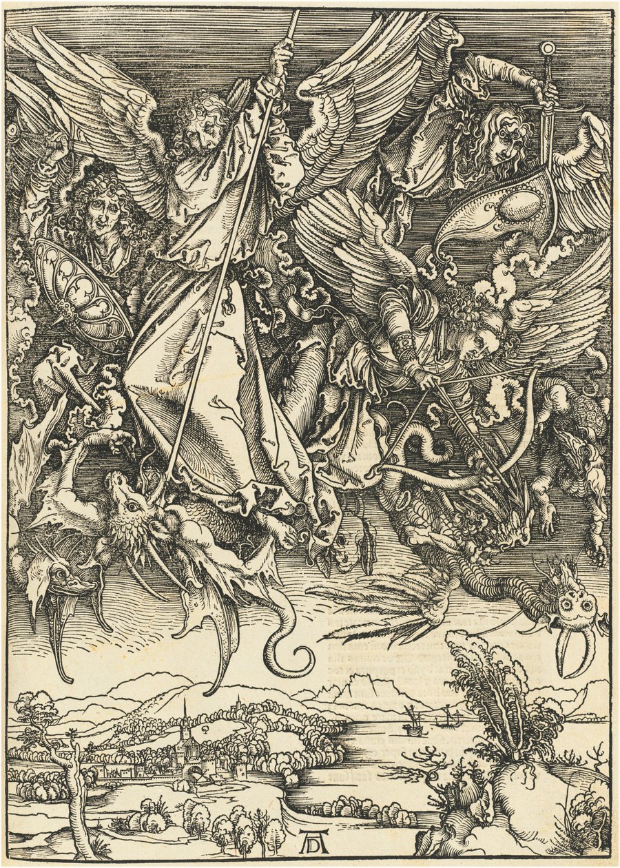 Szent Mihály harca a sárkánnyal alkotó: Albrecht Dürer