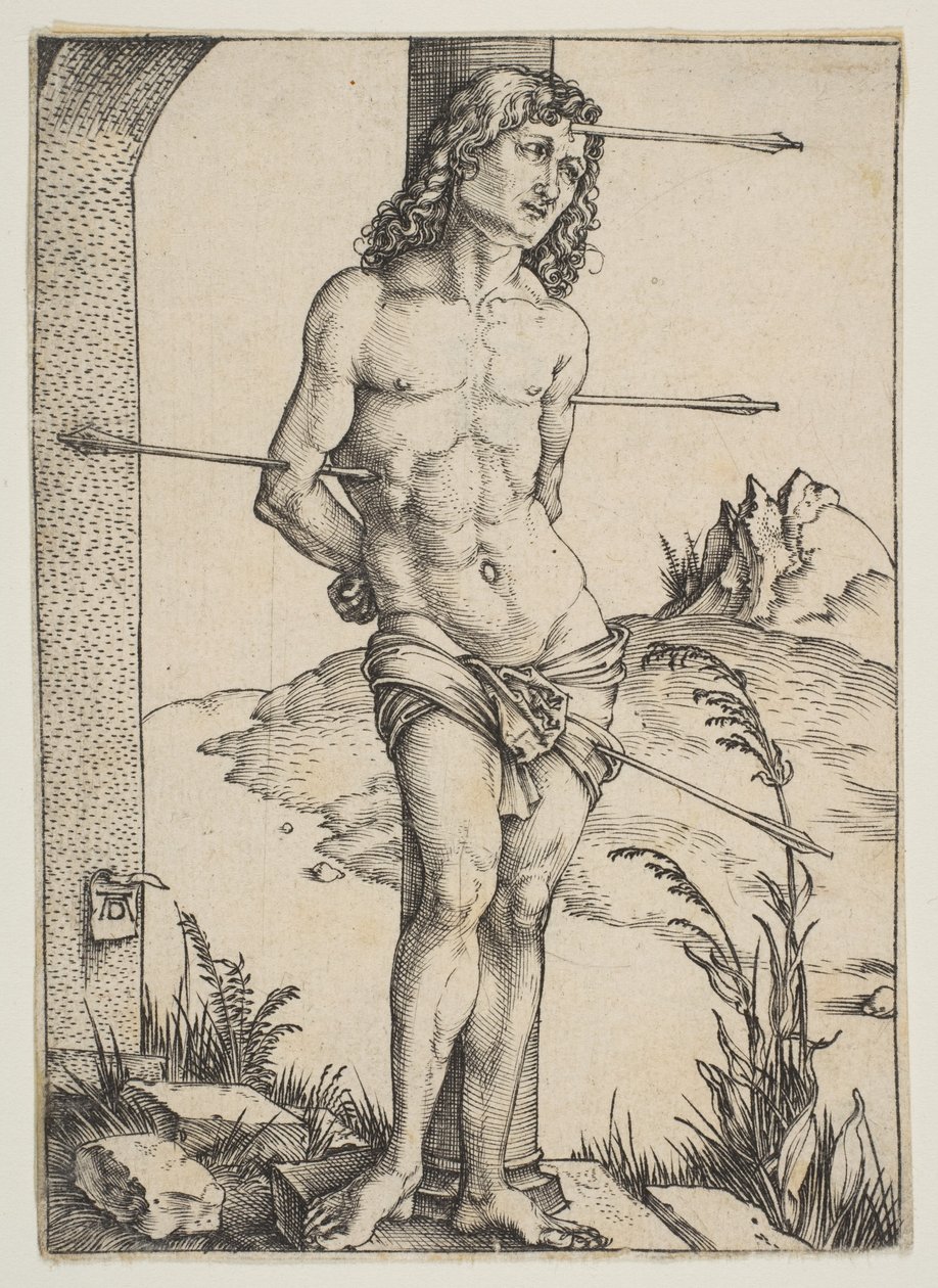 Az oszlophoz kötözött Szent Sebestyén alkotó: Albrecht Dürer