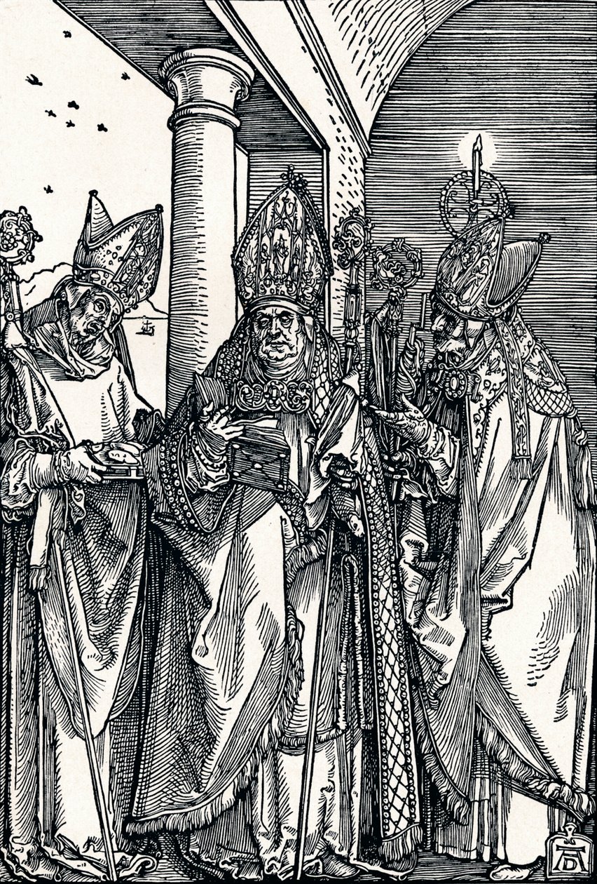 Szent Miklós, Ulrich és Erasmus, 1508 1906. alkotó: Albrecht Dürer