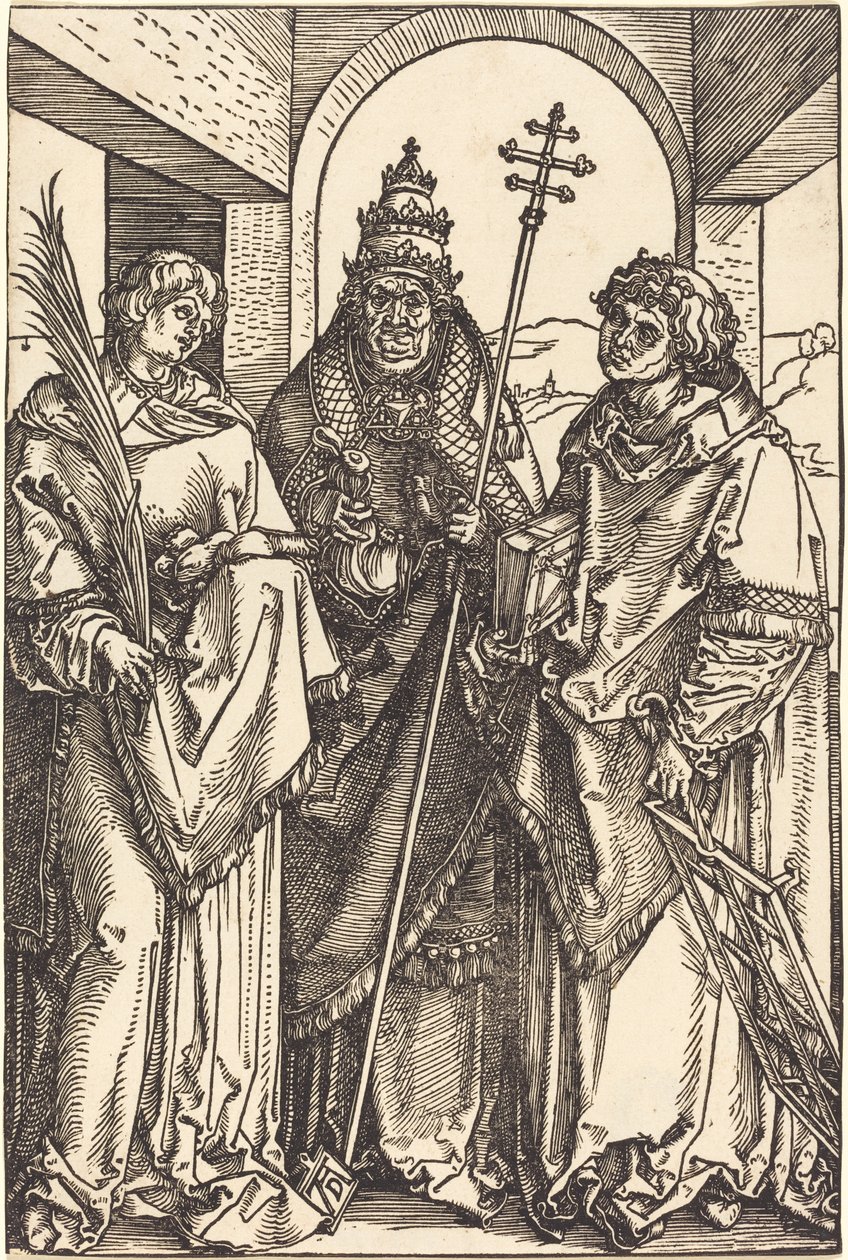 Szent István, Sixtus és Lőrinc alkotó: Albrecht Dürer