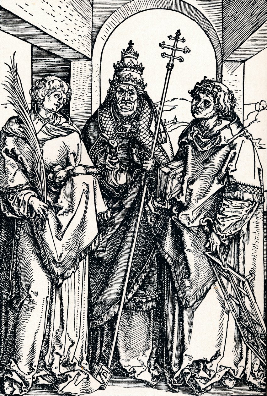 Szent István, Sixtus és Lőrinc, 1508 1906 alkotó: Albrecht Dürer