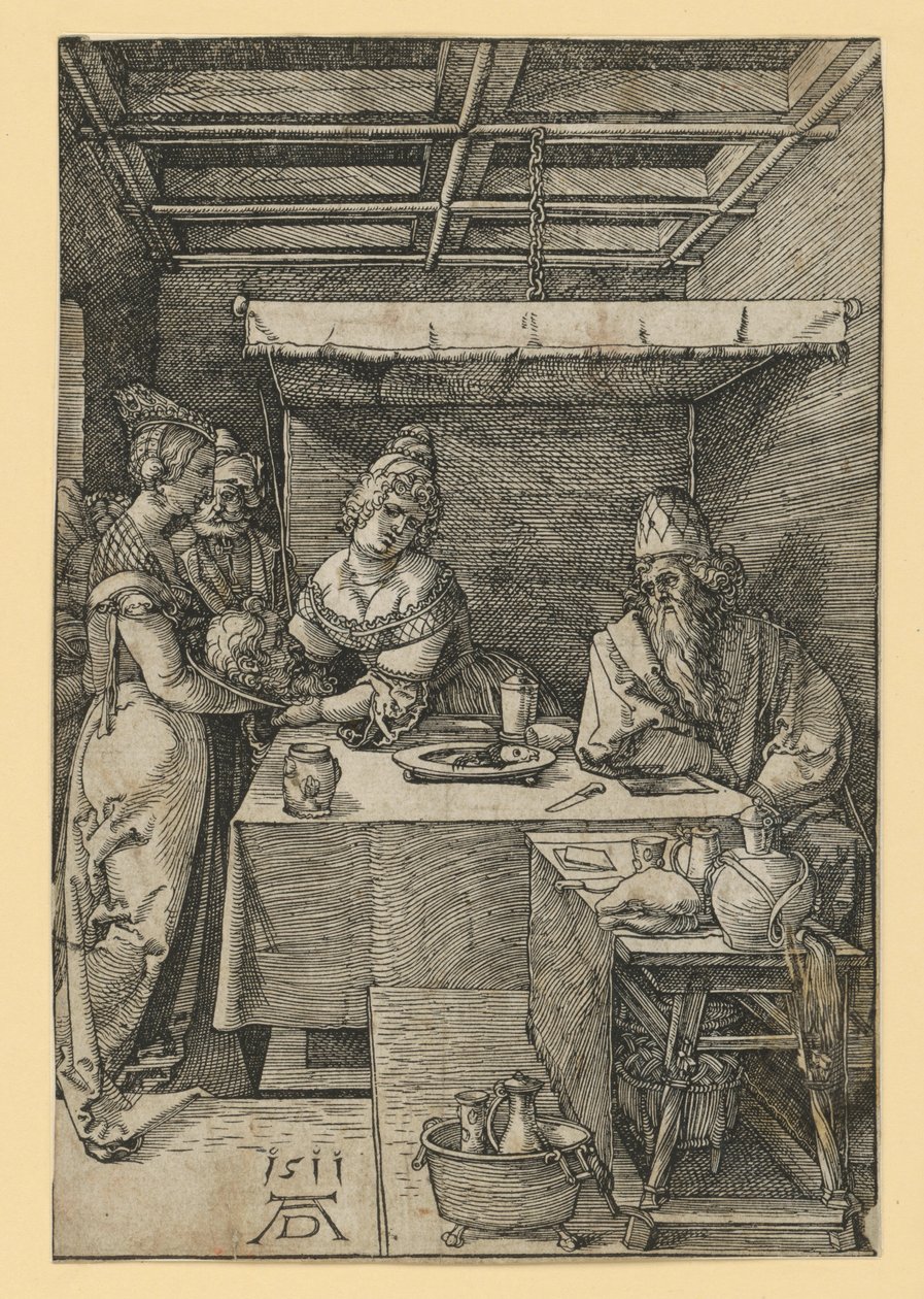 Salome átveszi Keresztelő János fejét alkotó: Albrecht Dürer