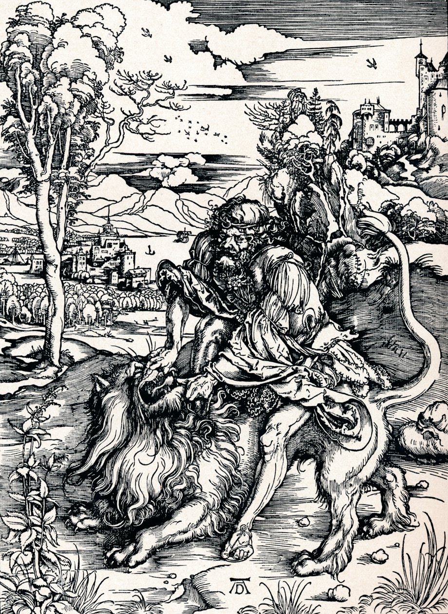 Sámson megtépázta az oroszlánt, 1497 1906 alkotó: Albrecht Dürer