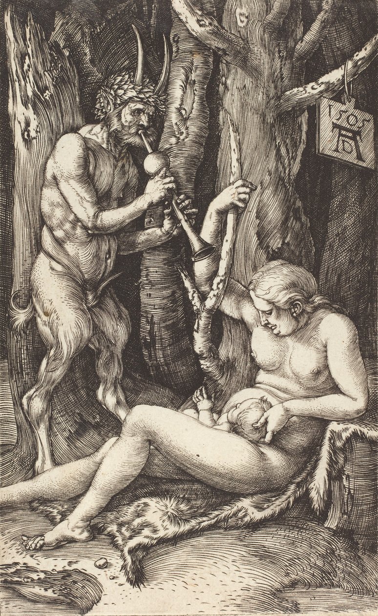 Satyr család, 1505. alkotó: Albrecht Dürer