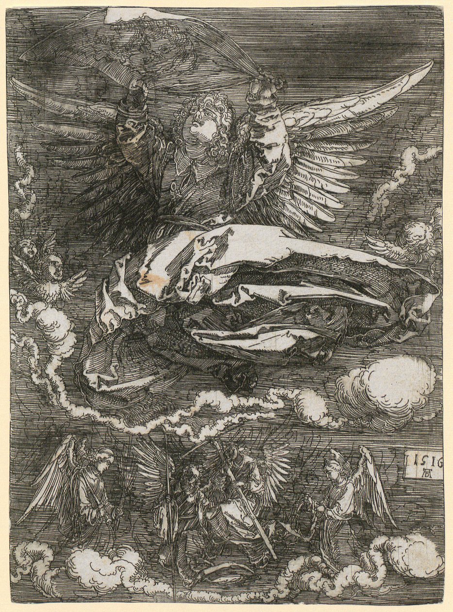 Angyal által tartott Veronika-kendő alkotó: Albrecht Dürer