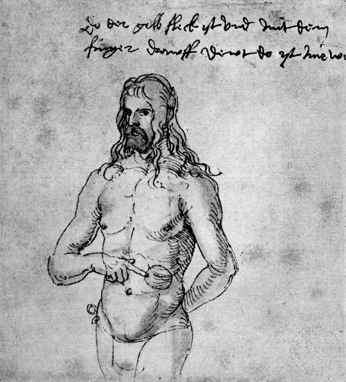 Önarckép, körülbelül 1512-1513 vagy 1519, 1936 alkotó: Albrecht Dürer