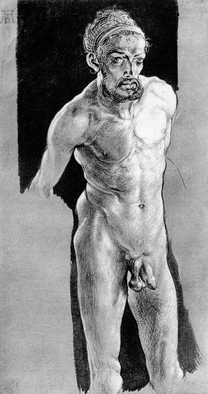 Önarckép akton, c1507, 1936 alkotó: Albrecht Dürer