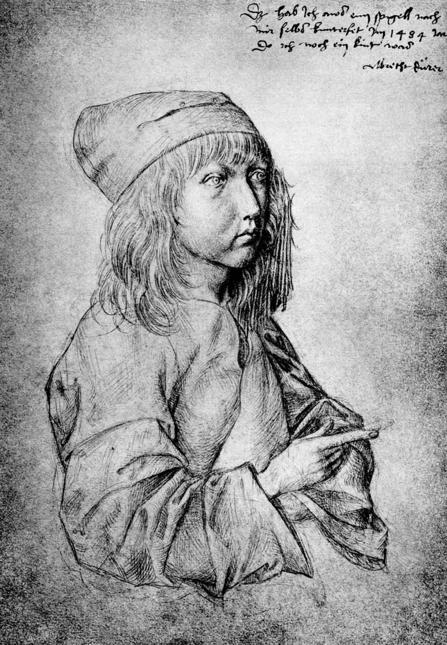 Önarckép tizenhárom évesen, 1484, 1936 alkotó: Albrecht Dürer