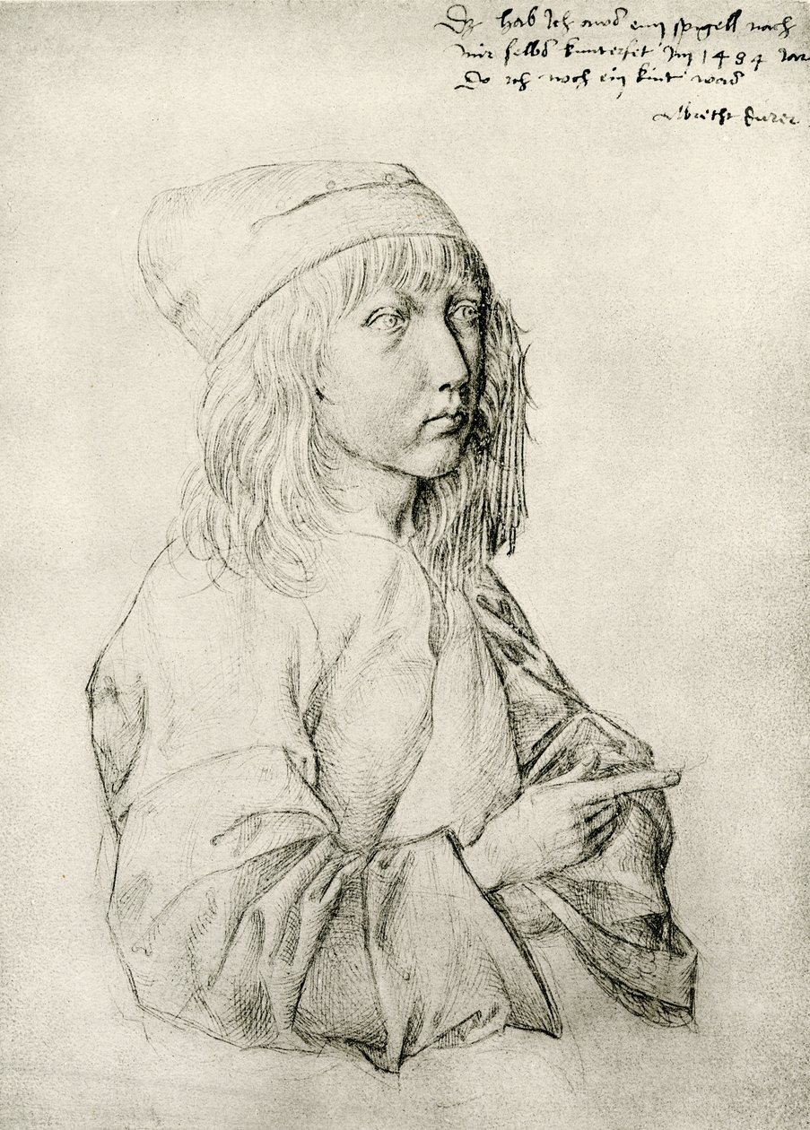 A tizenhárom éves Dürer önarcképe alkotó: Albrecht Dürer