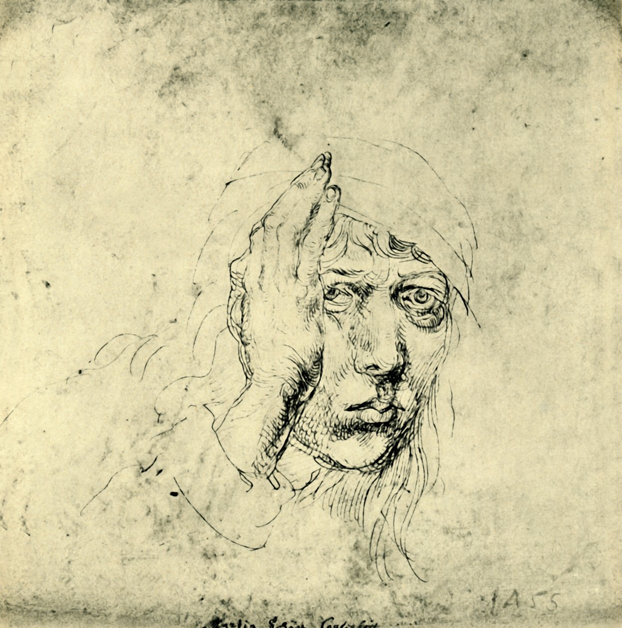 Önarckép kötszerrel, 1492, 1943. alkotó: Albrecht Dürer