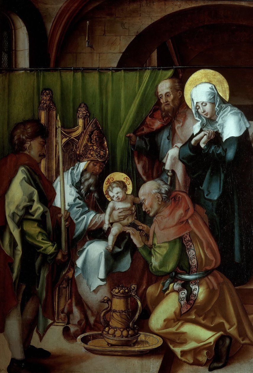 Seven Sorrows Poliptichon Jézus körülmetélése, 1495-1496. alkotó: Albrecht Dürer