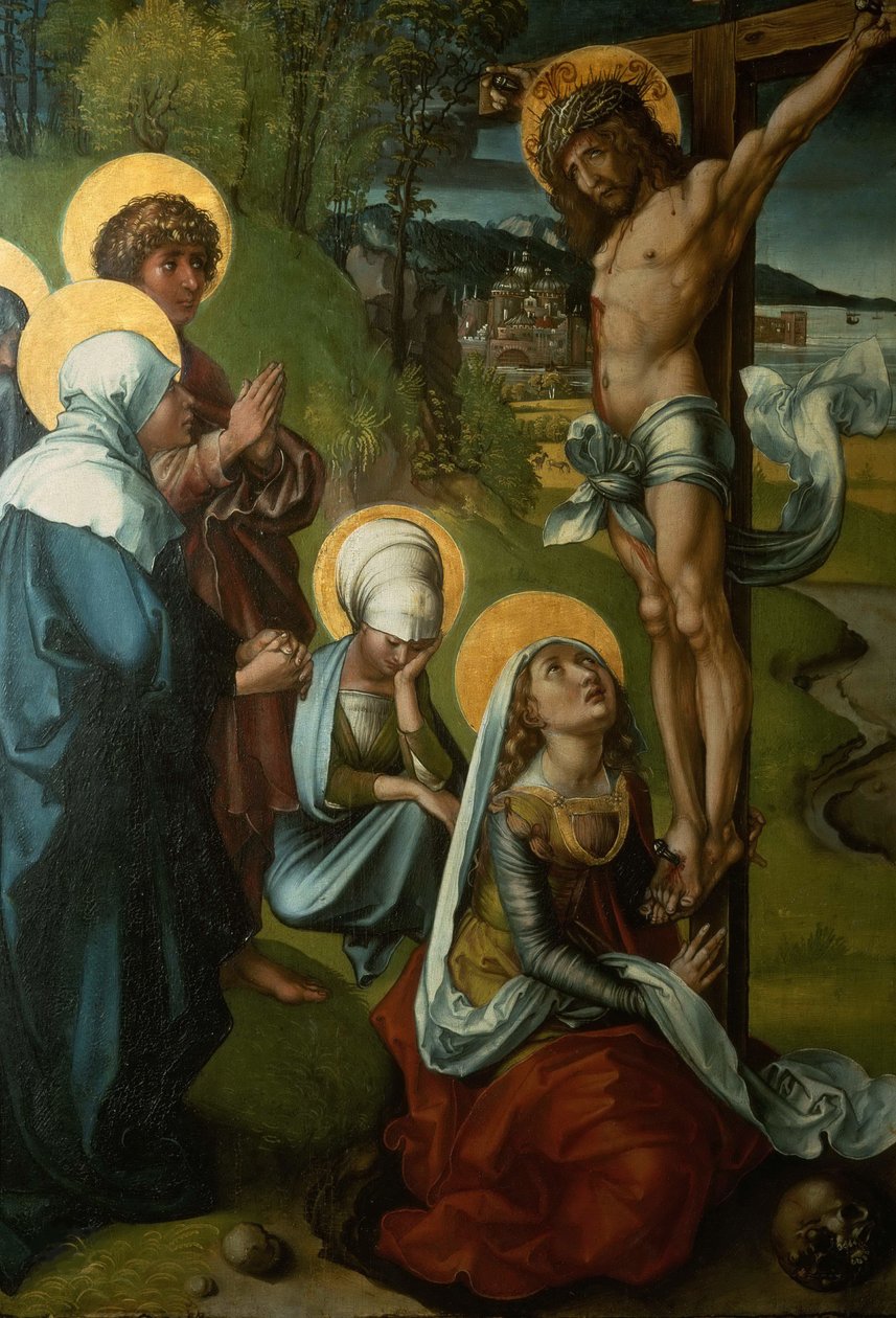 Seven Sorrows poliptichon keresztre feszítése, 1495-1496. alkotó: Albrecht Dürer
