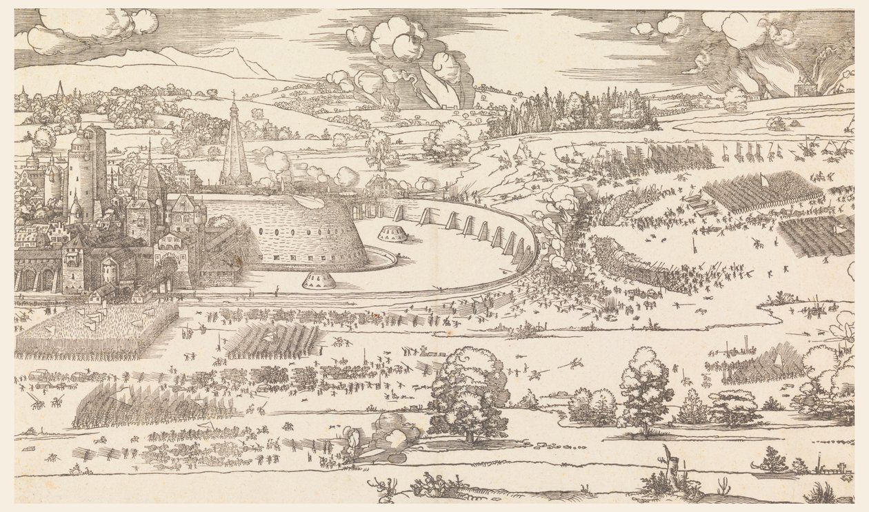 Egy város ostroma (1. rész) alkotó: Albrecht Dürer