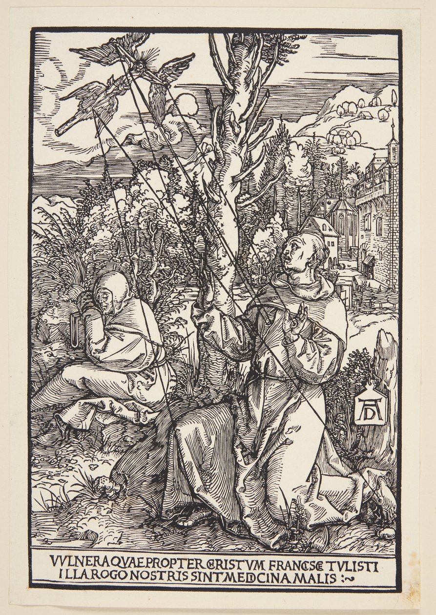 Szent Ferenc a stigmákat fogadja alkotó: Albrecht Dürer