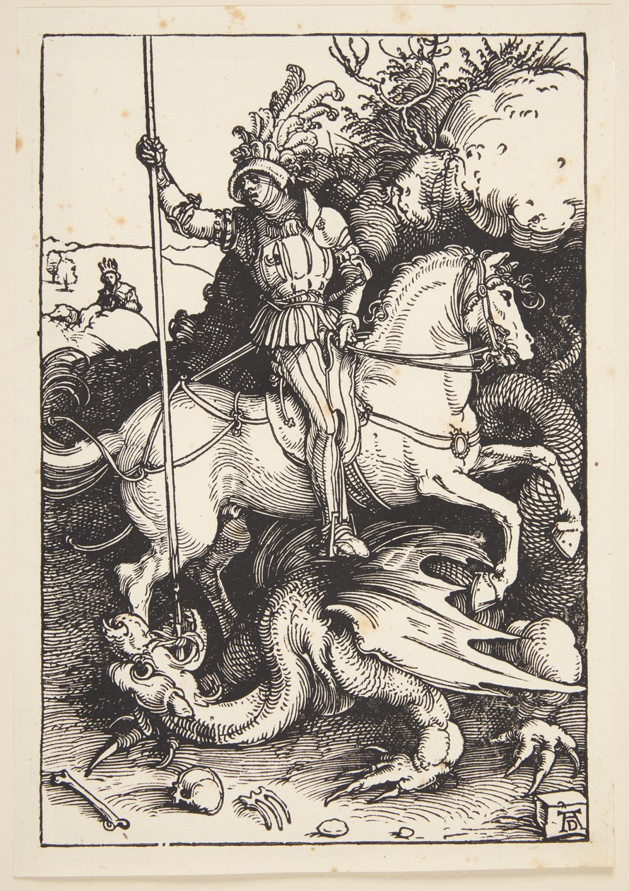 Szent György megöli a sárkányt alkotó: Albrecht Dürer