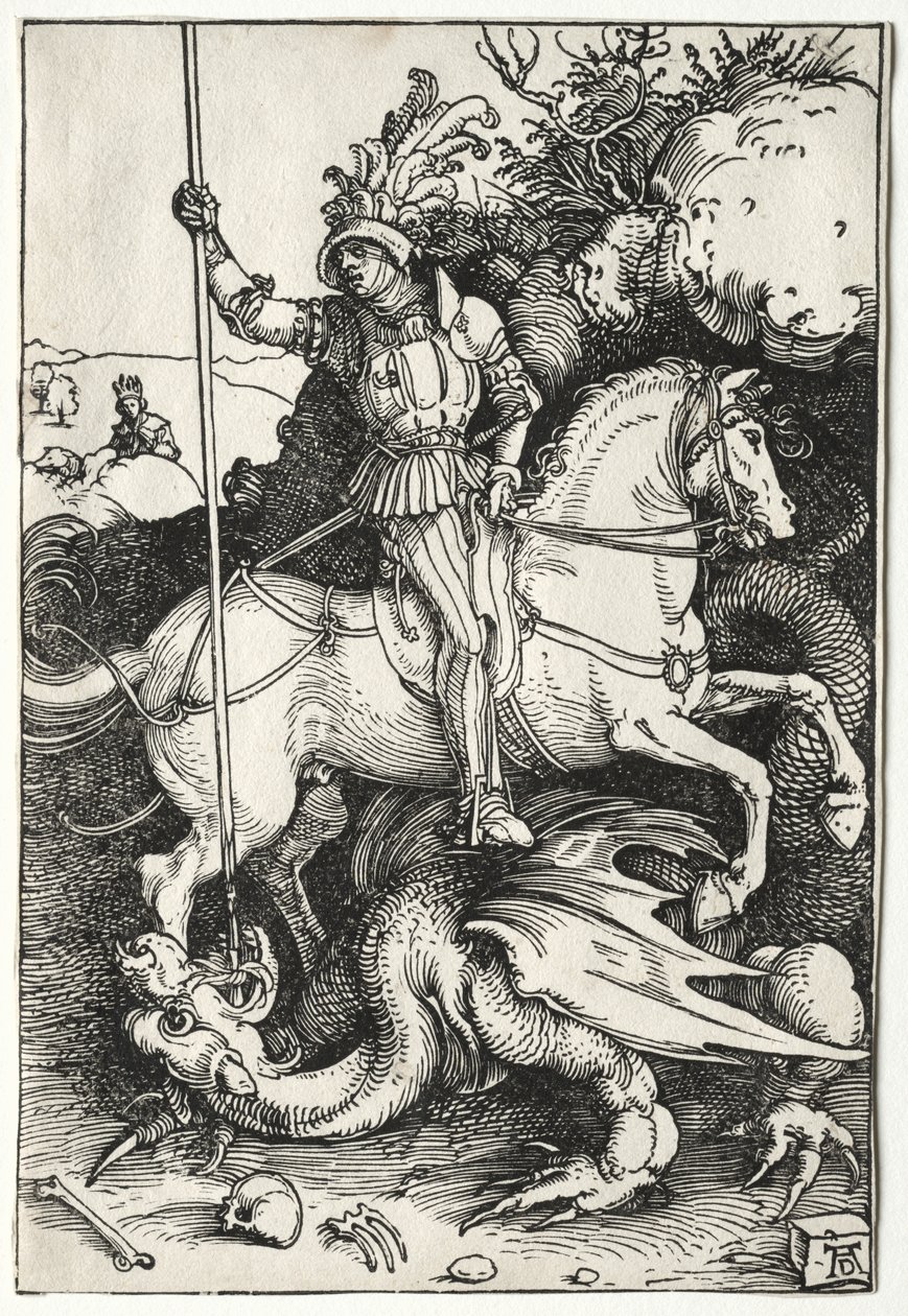 Szent György megöli a sárkányt alkotó: Albrecht Dürer