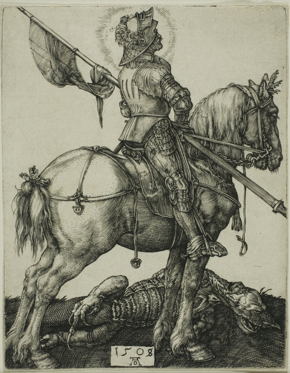 Szent György lóháton alkotó: Albrecht Dürer