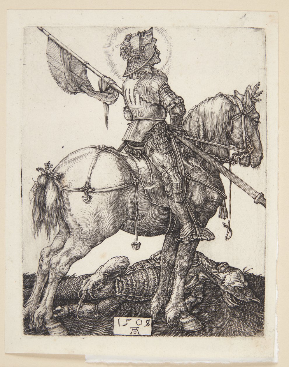 Szent György lóháton alkotó: Albrecht Dürer