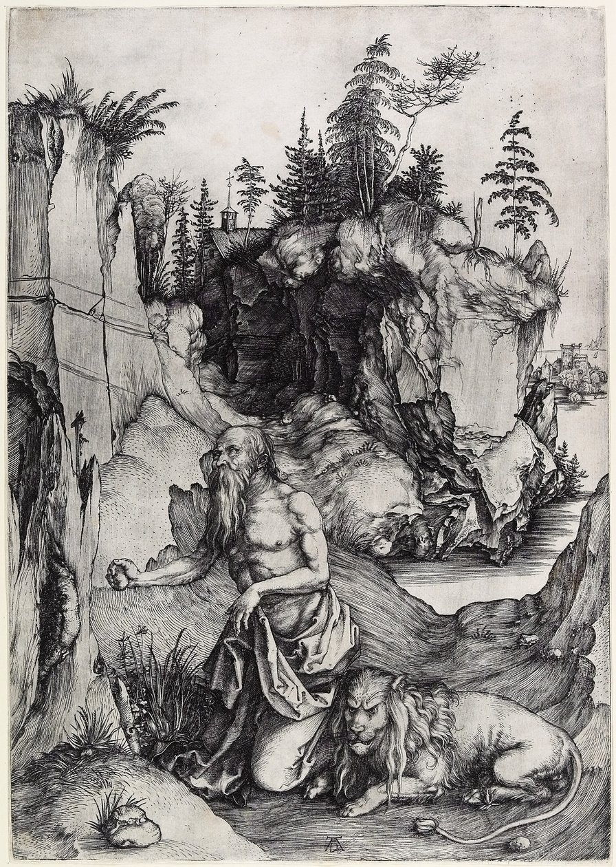 Bűnbánati Szent Jeromos c. 1497 alkotó: Albrecht Dürer