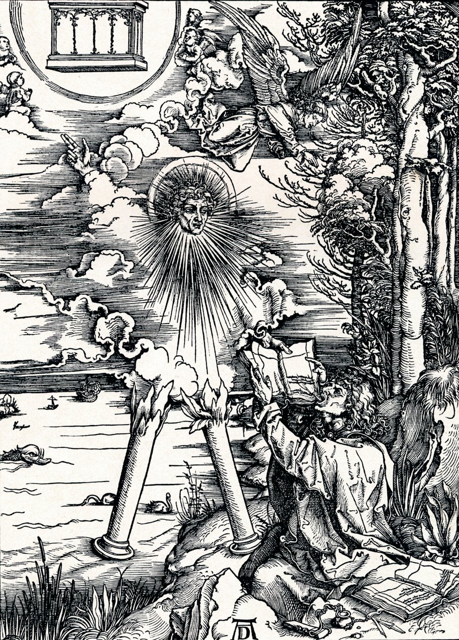 Szent János, felfalja a könyvet, 1498 1906 alkotó: Albrecht Dürer