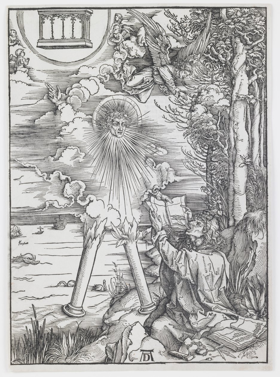 Szent János, aki felfalja a könyvet, az „Apokalipszis” c. alkotó: Albrecht Dürer
