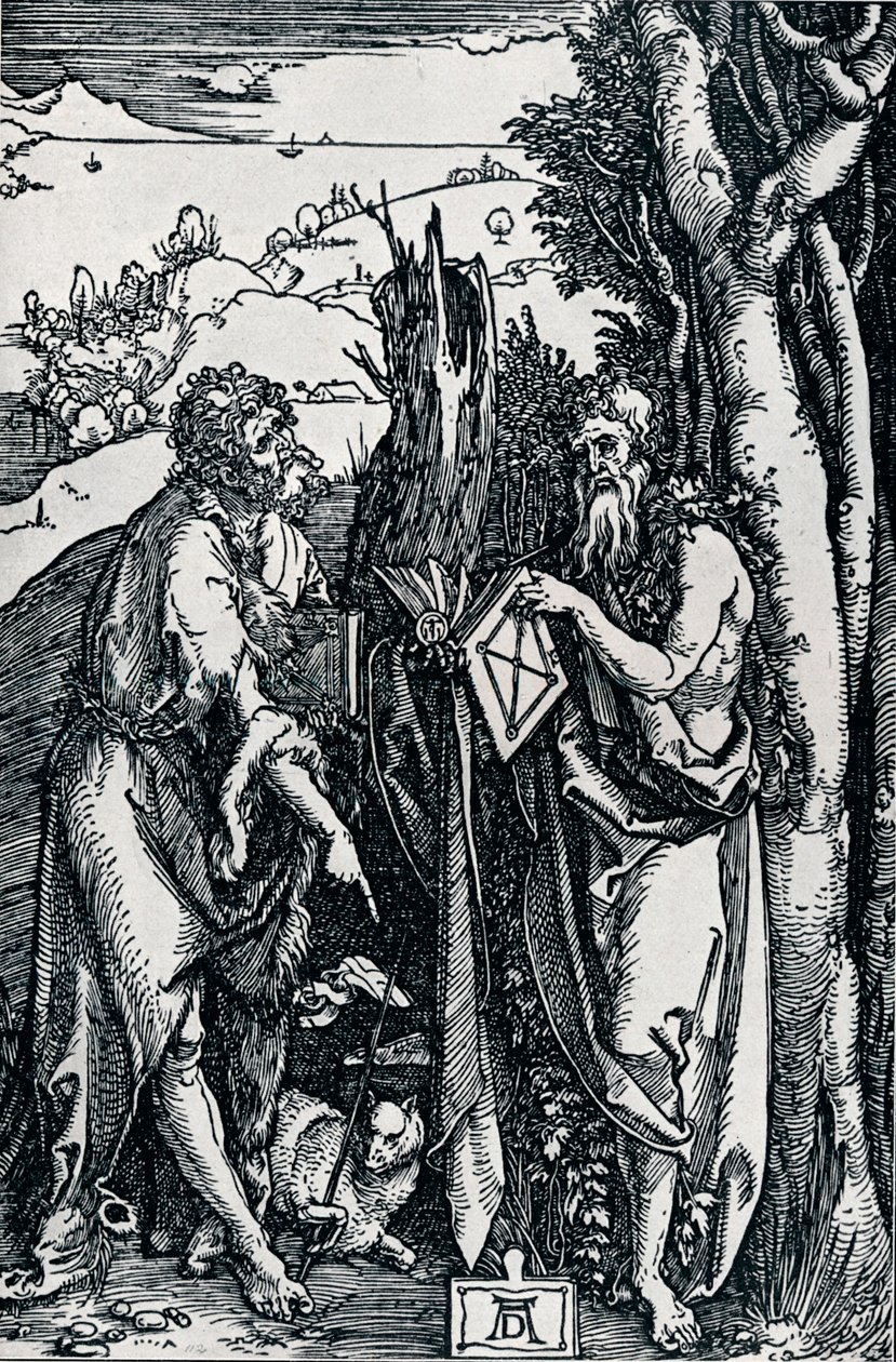 Keresztelő Szent János és Szent Onufriusz, 1504 1906 alkotó: Albrecht Dürer