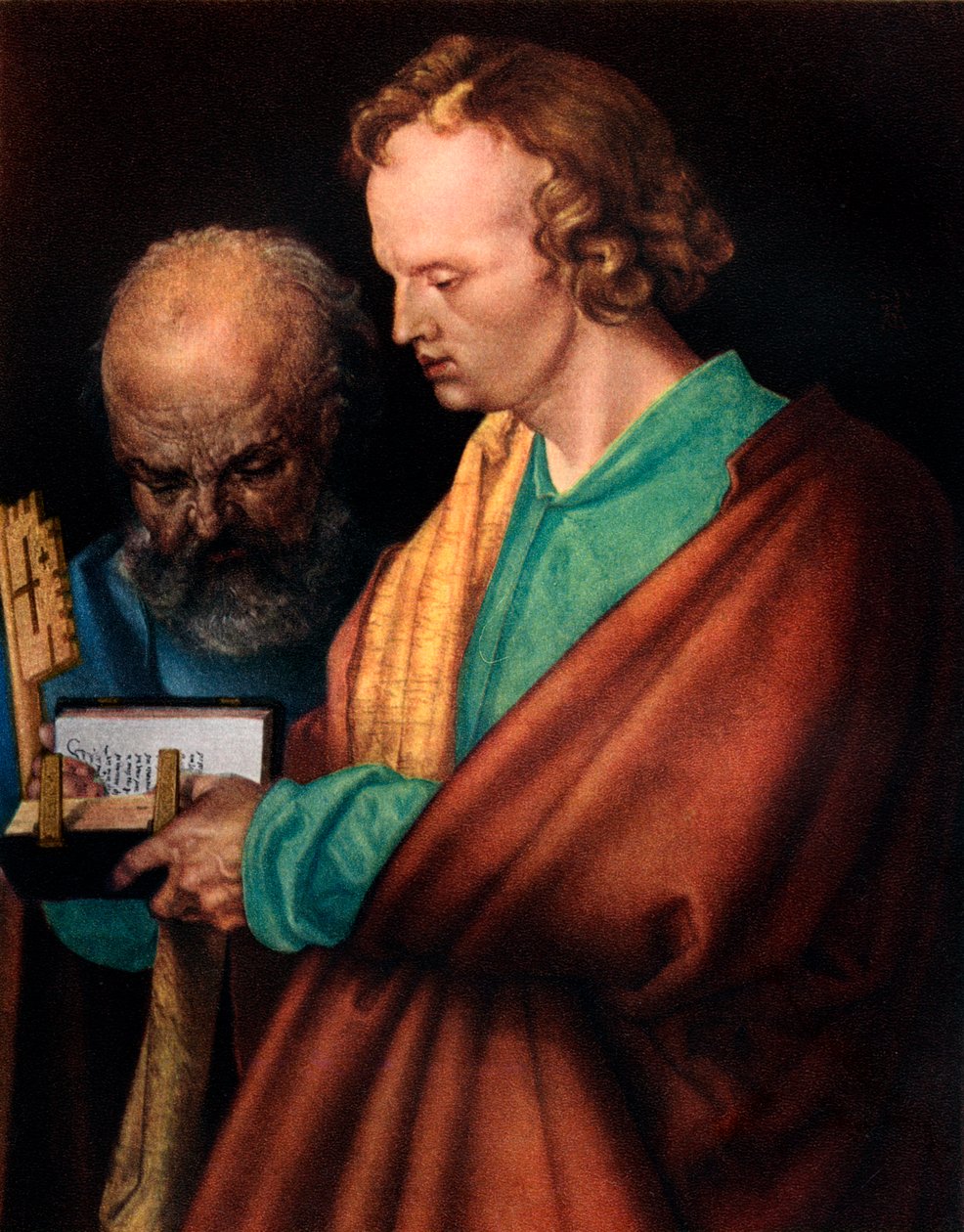 Szent János Szent Péterrel, részlet, 1526, 1936 alkotó: Albrecht Dürer