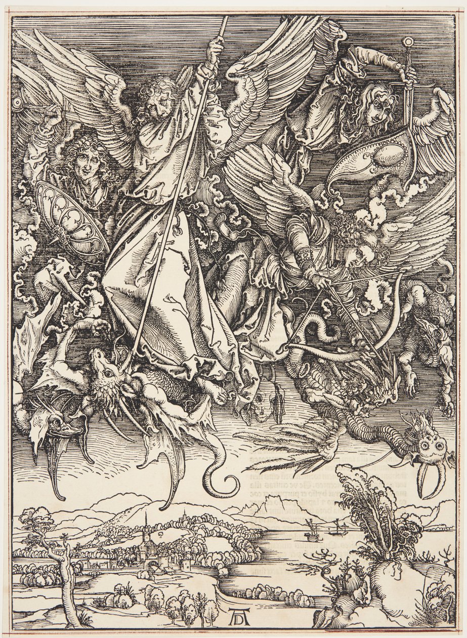 Szent Mihály harc a sárkány ellen alkotó: Albrecht Dürer