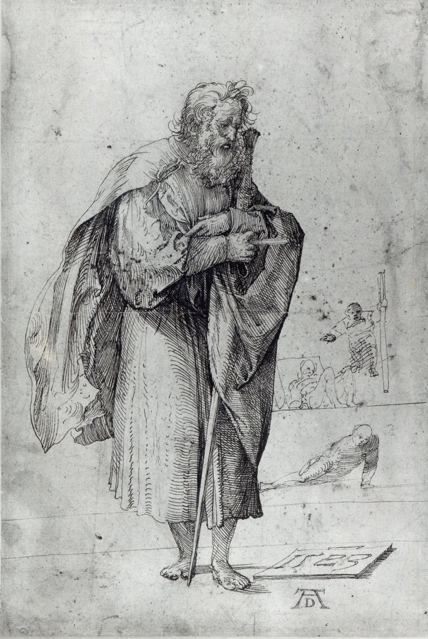 Szent Pál, 1523 (toll és tinta papíron) alkotó: Albrecht Dürer
