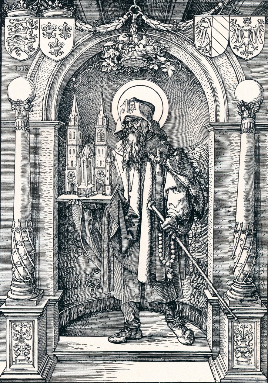 Szent Sebaldus a fülkében, 1518 1906 alkotó: Albrecht Dürer