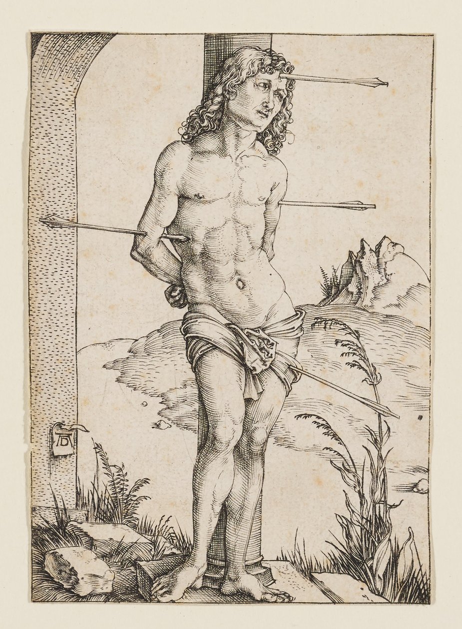 Az oszlophoz kötözött Szent Sebestyén alkotó: Albrecht Dürer