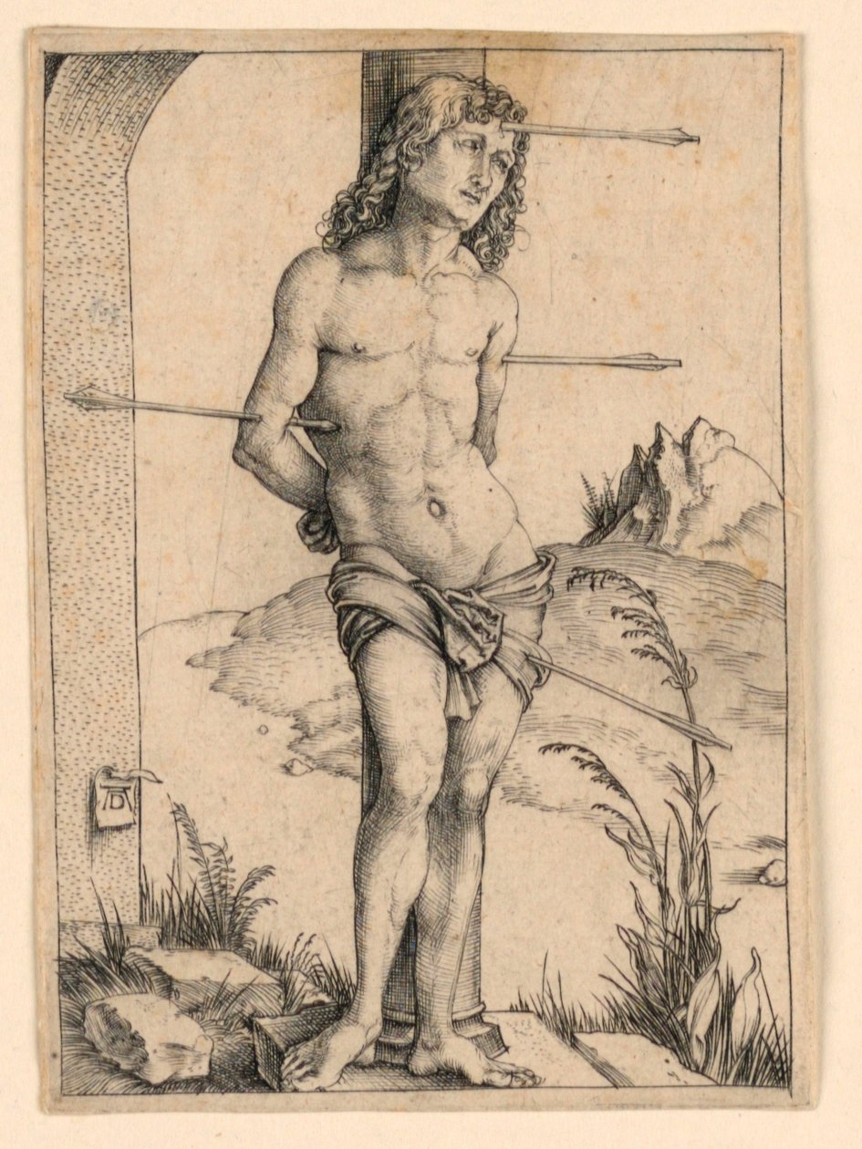 Szent Sebestyén az oszlopnál alkotó: Albrecht Dürer