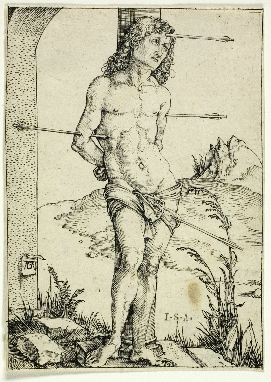 Szent Sebestyén az oszlopnál alkotó: Albrecht Dürer