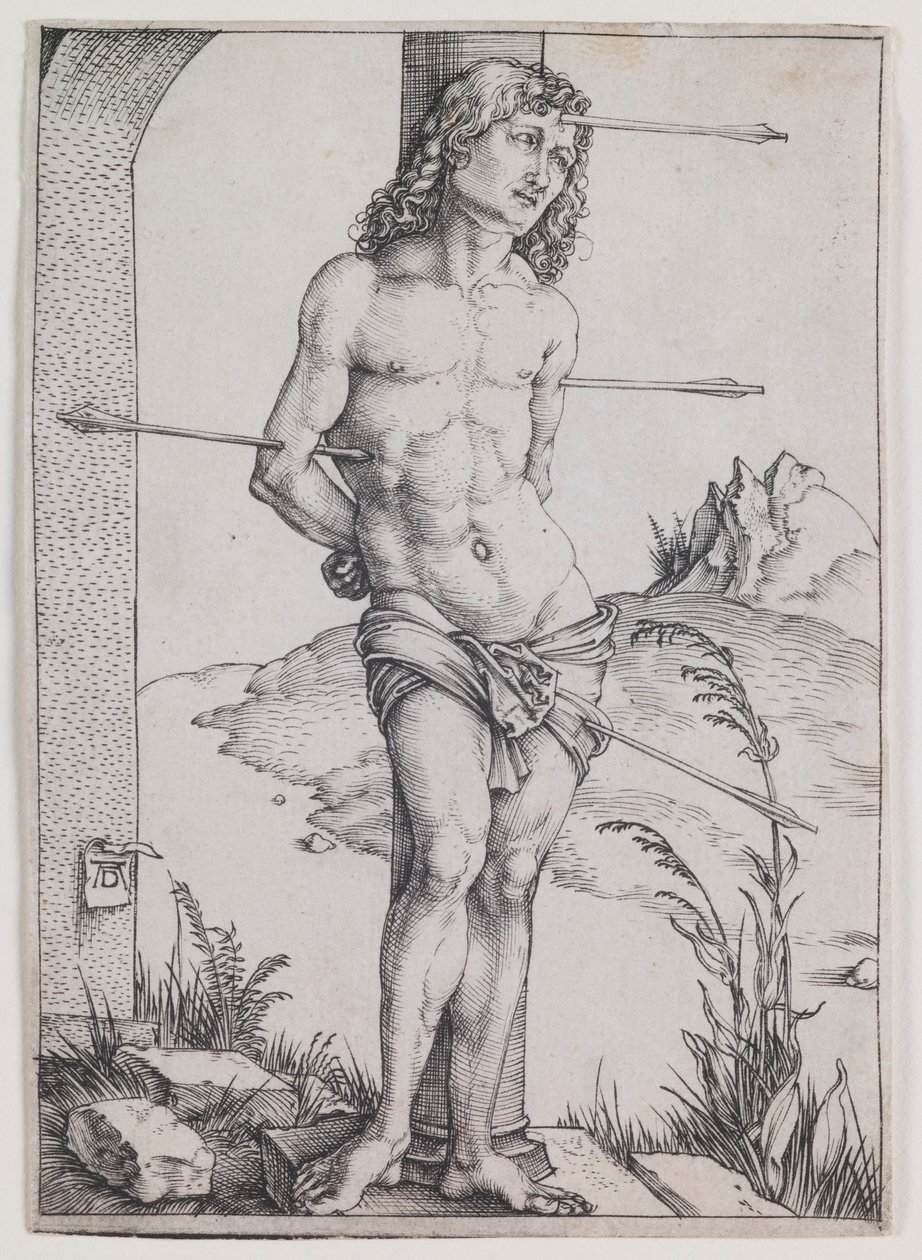 Szent Sebestyén az oszlopnál alkotó: Albrecht Dürer