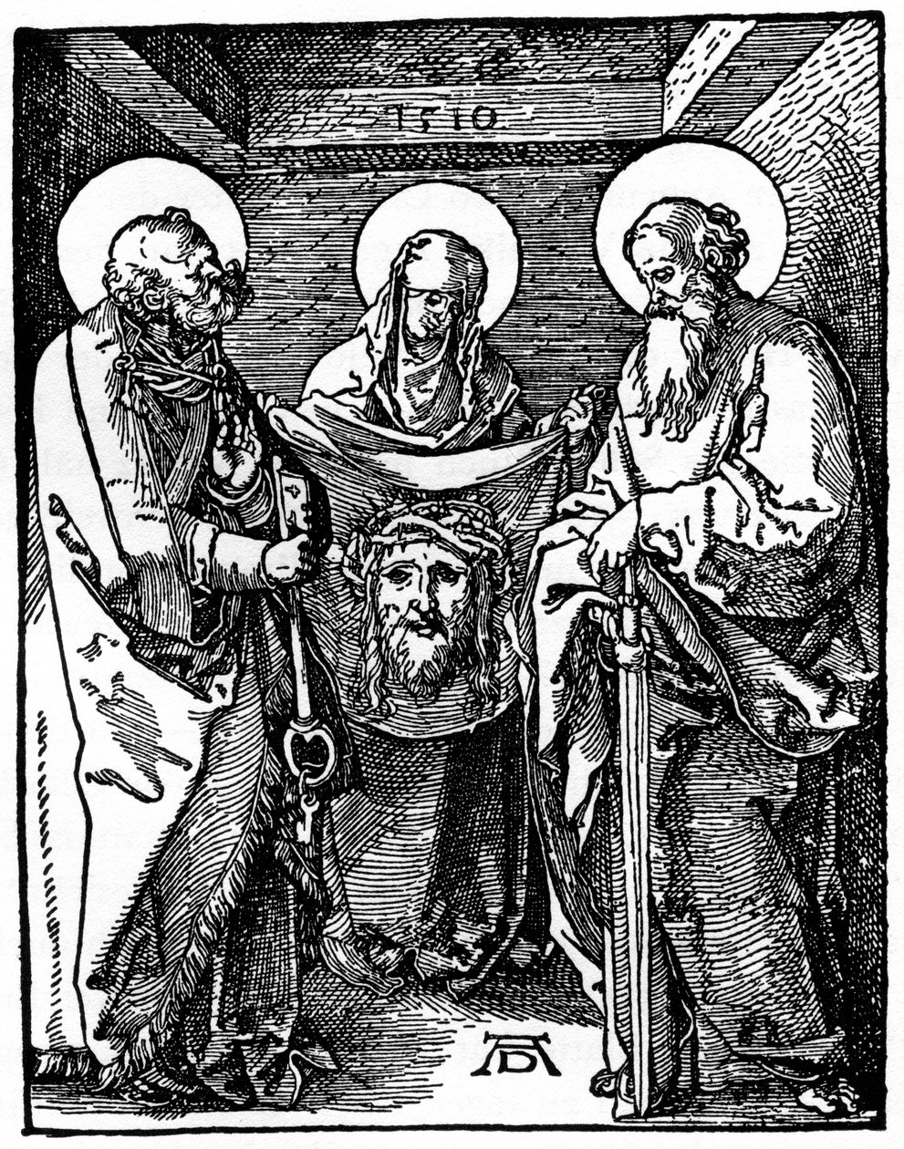 Szent Veronika a Sudariummal Szent Péter és Pál között, 1510, 1936 alkotó: Albrecht Dürer