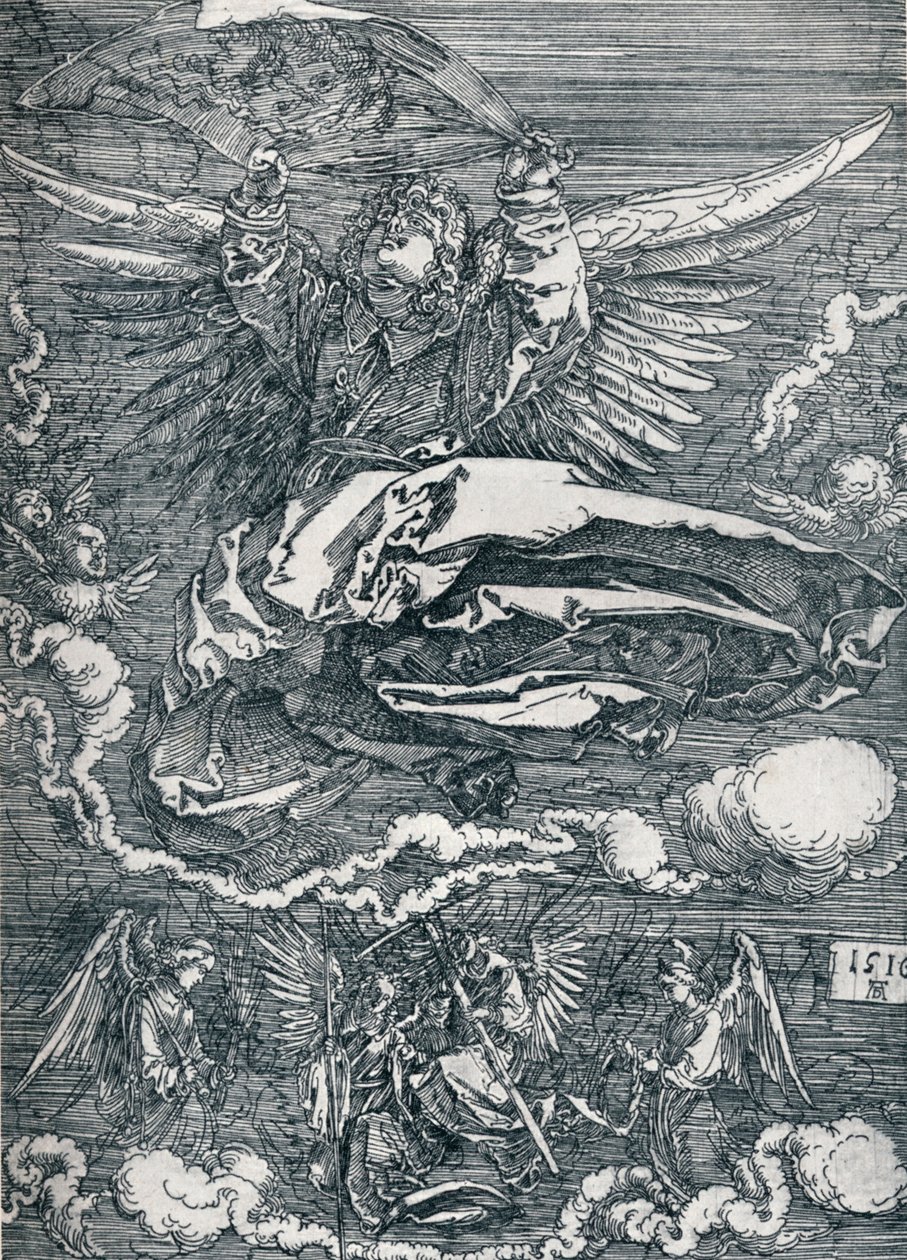 Sudarium egy angyal által kiállítva, 1516 1906 alkotó: Albrecht Dürer