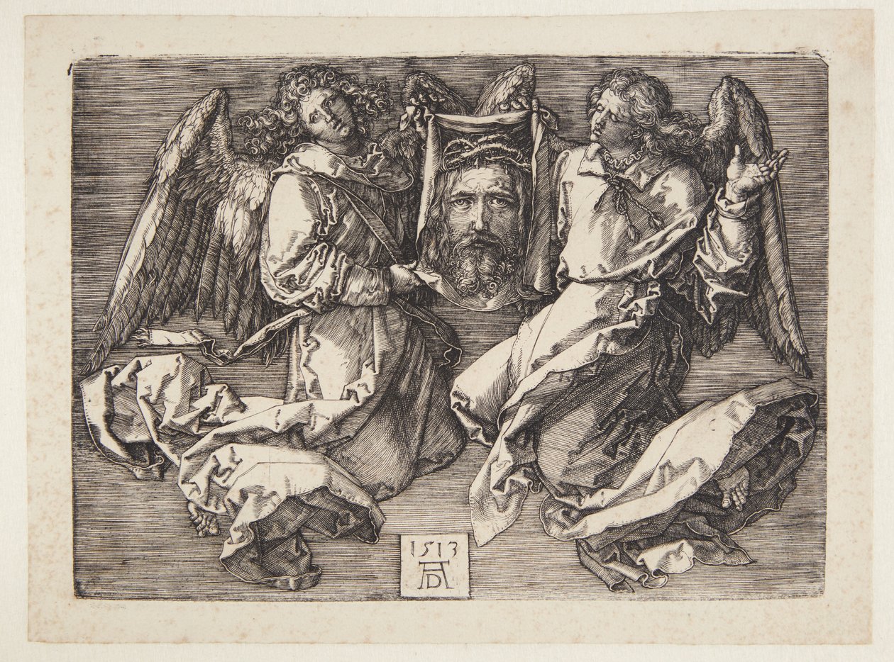 Sudarium két angyal által kiállítva alkotó: Albrecht Dürer